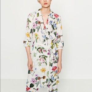 ISO zara floral print tunic dress